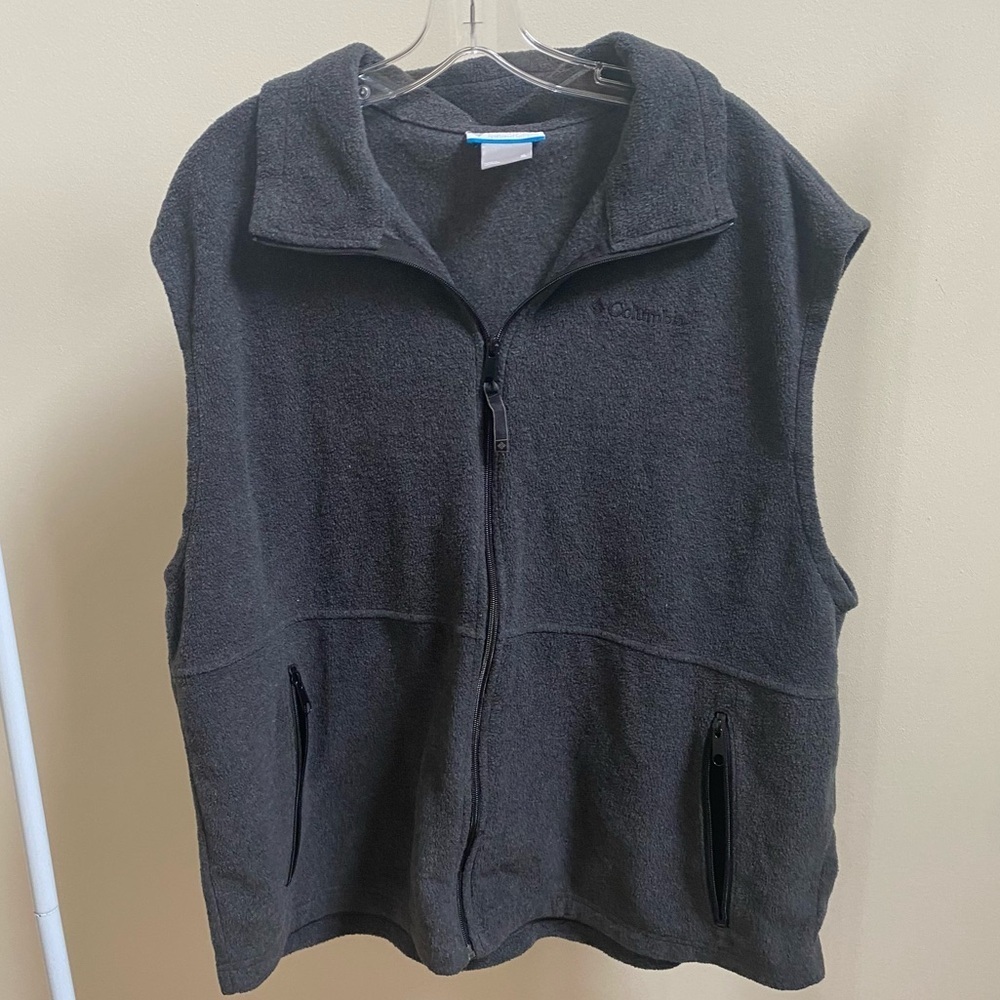 Columbia fleece vest full-zip jacket Sz XL